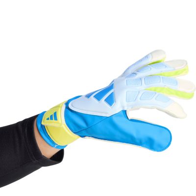 4. adidas Predator Trainings-Torwarthandschuhe Weiß, Gelb und Blau KA7786