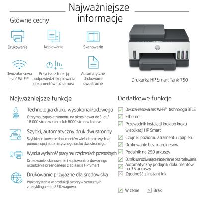 63. HP Smart Tank 750 All-in-One 6UU47A