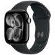Apple Watch Series 11 GPS + Cellular 46 mm Gehäuse aus Aluminium in Diamantschwarz mit schwarzem Sportarmband – S/M