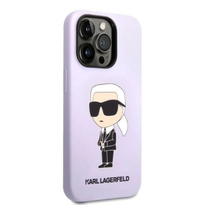 4. Karl Lagerfeld KLHCP14LSNIKBCU iPhone 14 Pro Hülle - Lila