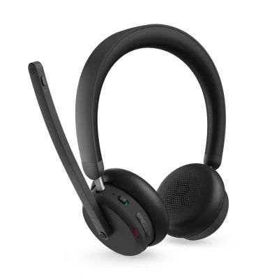 2. Lenovo ANC-Headset 6550, kabelloses Headset mit Kopfbügel, geeignet für Büro/Callcenter, USB Typ-C, Bluetooth, Schwarz