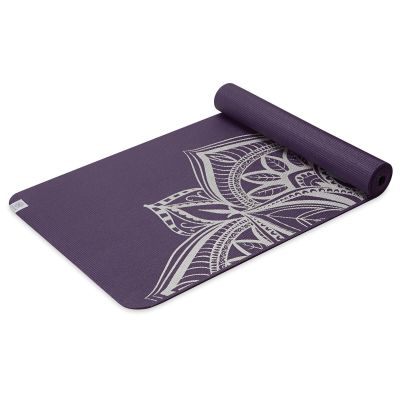 11. Gaiam Aubergine Medallion Yogamatte 6 mm 63844