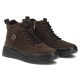 4. Damen-Ankle-Boots aus Wildleder mit dunkelbraunem Plateau, Filippo DBT4215