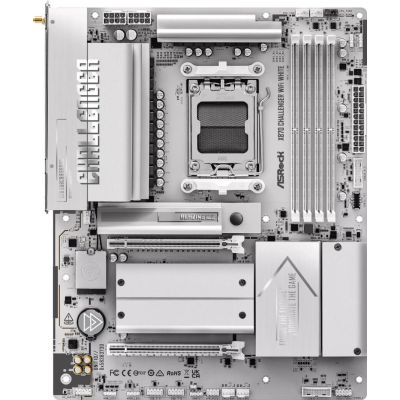 3. ASRock X870 Challenger WiFi Weiß AM5 ATX HDMI/USB-C