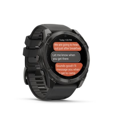 6. Garmin Fenix 8 51 mm schwarze Uhr