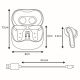 17. Audiocore kabellose Kopfhörer, Hybrid-ANC, ENC, 6 Mikrofone, Ladecase, Tuya AC591