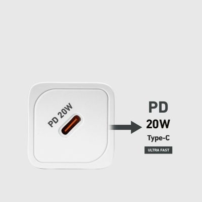 10. SBS TETRGAN1C20W 20-W-GaN-Wandladegerät mit Power Delivery – Weiß