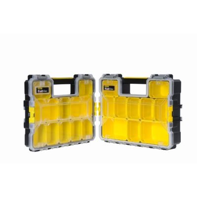 6. Stanley 1-97-518 Werkzeugkasten, Kleinteilebox, Kunststoff, Schwarz, Transparent, Gelb