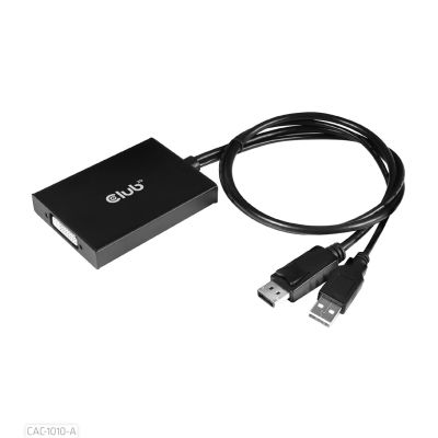 8. CLUB3D CAC-1010-A Kabeladapter 0,6 m DisplayPort DVI-D + USB Schwarz