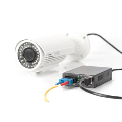 24. Gigabit PoE Medienkonverter RJ45 / SC, MM, PSE