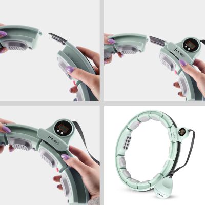 12. Hula Hop HMS HHM13 mit Magneten, Gewicht und Zähler grün