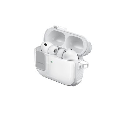 11. AmazingThing Titan Pro Mag Hülle, transparent, für AirPods Pro 3 – Weiß