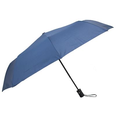 6. Kurzer halbautomatischer Regenschirm, marineblau, SEMI LINE