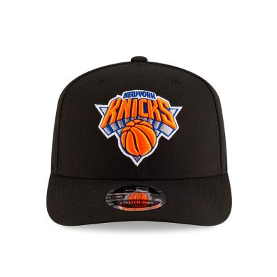 2. New Era 9SEVENTY New York Knicks NBA Team Schwarze Stretch-Snapback-Kappe - 60755449
