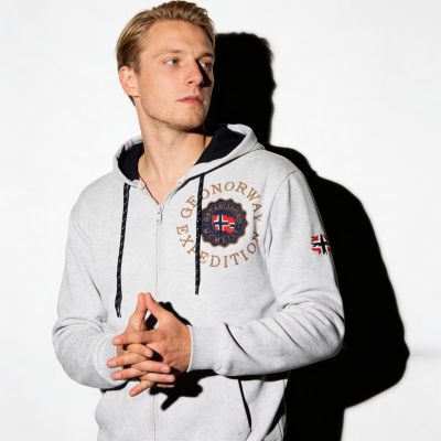 5. Geographical Norway Geganto Blended DB 100 M Sweatshirt WZ3027H/GN-Blended Gray