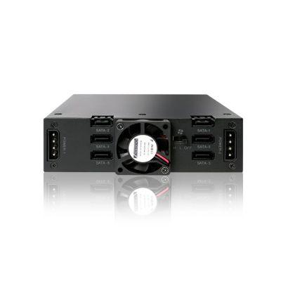 3. IcyDock 6x6,3cm SATAI-III Montageplatte für 1x5,25" SSD auf 9,5"-Key