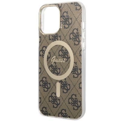 6. Guess GUHMP13XH4STW iPhone 13 Pro Max 6.7" Braun/Braun Hardcase 4G MagSafe
