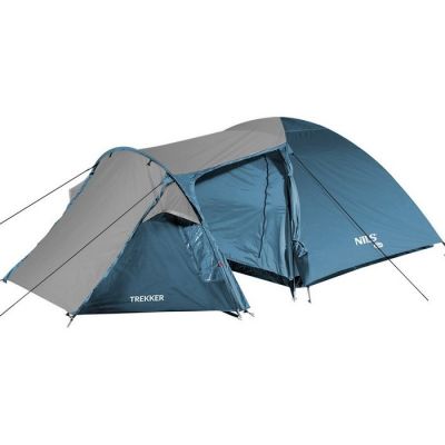 9. NILS CAMP Trekker NC6012 Campingzelt blau-grau