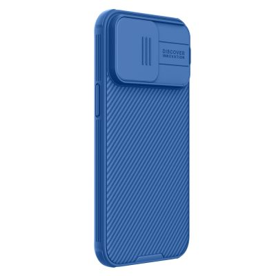 3. Nillkin CamShield Pro magnetische Hülle für iPhone 15 Pro Max mit Kameraschutz – Blau