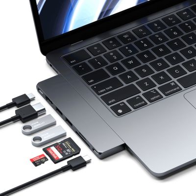 6. Satechi Type-C Pro Hub Slim Space Grau - Schlankes Gehäuse