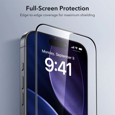 5. ESR UltraFit Panzerglas 2er-Pack für iPhone 17 Pro Max - transparent