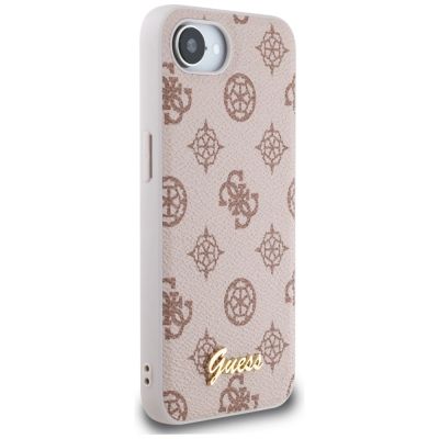 4. Guess Peony Script Logo MagSafe iPhone 16e Hülle - Braun