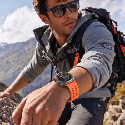 6. Tech-Protect Silikon-Air-Armband für Samsung Galaxy Watch Ultra 47 mm – Orange