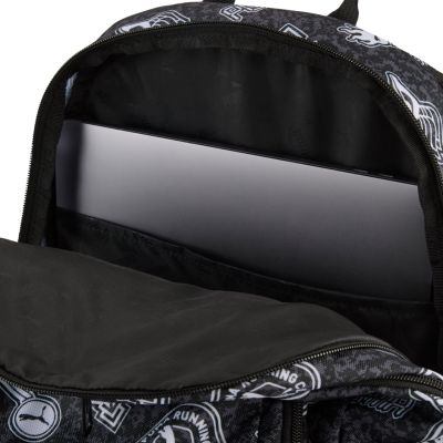 4. Puma Academy AOP Rucksack Schwarz und Grau 91150 25