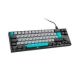 Ducky Miya Pro Moonlight TKL Gaming-Tastatur für PC/Mac, MX-Silent-Red, weiße LEDs – Dunkelgrau