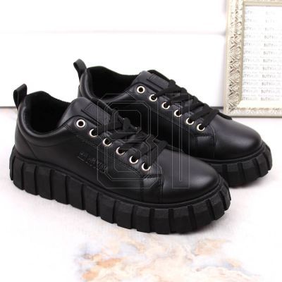 6. Big Star W INT1919 schwarze Plateauschuhe