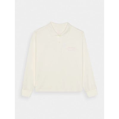 6. Mädchen Langarmshirt, einfarbig, Größe 4F Junior 4FJRAW24TLONF438-11S