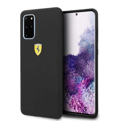 Ferrari Hardcase FESSIHCS67BK S20+ G985 schwarz/schwarzes Silikon