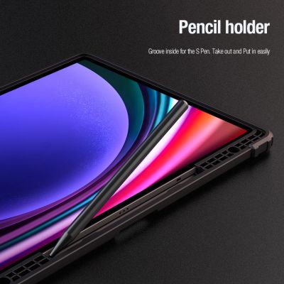 21. Nillkin Bumper Leather Case Pro Hülle für Samsung Galaxy Tab S9+ – Schwarz