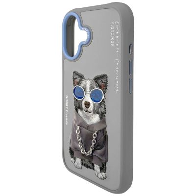 5. Nimmy Glasses Cool Nag iPhone 17 Hülle - Grau