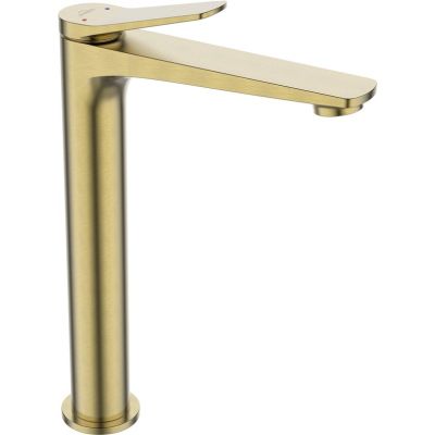 NESTOS Waschbeckenarmatur, gebürstetes Gold