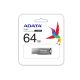 4. ADATA UV250 AUV250-64G-RBK Pendrive (64 GB; USB 2.0; silberne Farbe)