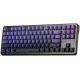 3. Gasket F87 Pro Purple Black Gradient GrayWoodV4 Switch RGB AULA Tastatur