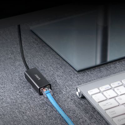 10. Orico XC-R45-V1 USB-C auf RJ45 Gigabit-Ethernet-Netzwerkadapter (1 Gbit/s) – Schwarz
