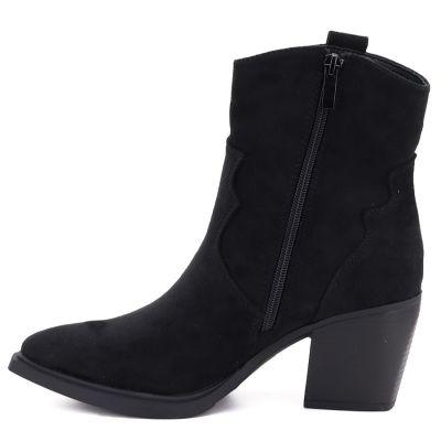 3. Gefütterte Damen-Cowboystiefel mit Fransen, schwarz, M.Daszyński MR2520-1