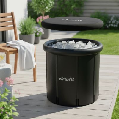 49. VIRTUFIT EISBAD XXL - 375 LITER - ANTHRAZIT - MIT ZUBEHÖR