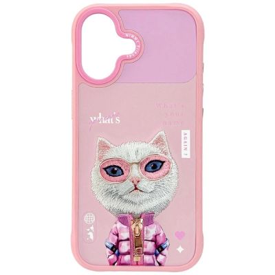 Nimmy Cool&Cute 2.0 Katzenhülle für iPhone 17 - Rosa