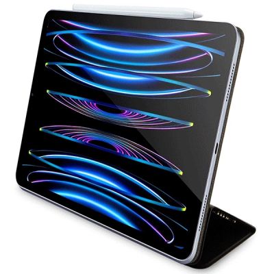 5. Guess 4G Stripe Allover Hülle für iPad Pro 12,9" - Schwarz