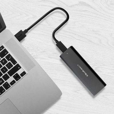 4. QOLTEC M.2 SATA SSD-Gehäuse | NVMe | USB Typ C