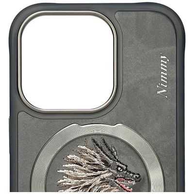 4. Nimmy Dragon MagSafe Case für iPhone 16 Pro Max - Grau