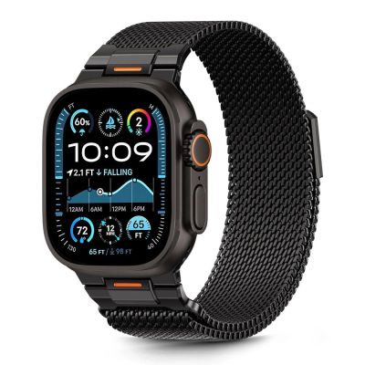 Tech-Protect Milano Vanguard Armband für Apple Watch (44 / 45 / 46 / 49 mm) – Schwarz