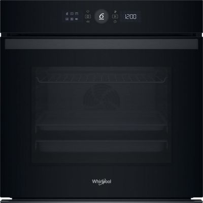 Einbaubackofen WHIRLPOOL WOI4S8HM2SBA schwarz Dampf+ Hydrolyse SoftClose AirFry