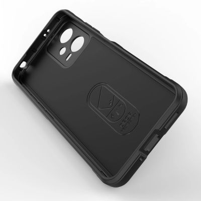 3. Magic Shield Hülle für Xiaomi Redmi Note 12 5G / Poco X5 5G Flexible Panzerabdeckung Schwarz