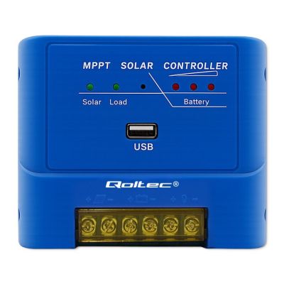 2. QOLTEC MPPT 15A Laderegler zur Stromversorgung von Gleichstromempfängern und zum Laden von 12V/24V-Akkus | LiFePO4
