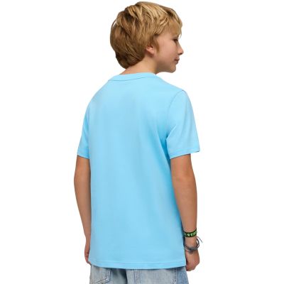 4. Puma ESS Small No. 1 Logo Centered Tee für Kinder Blau 692975 45