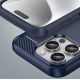 7. Carbon Case Silikonhülle für iPhone 16 Pro – blau